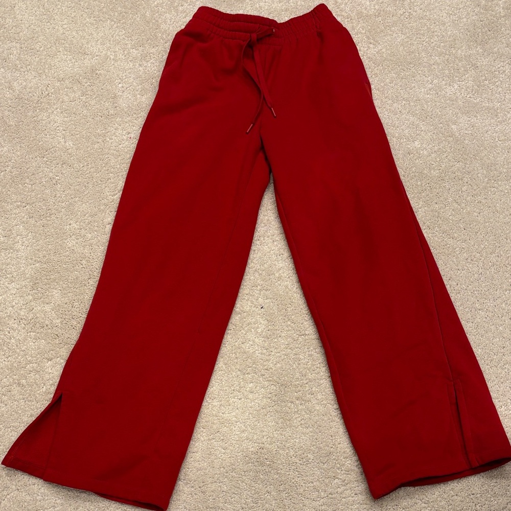 Beyond Yoga Wide Leg Red Lounge Pants